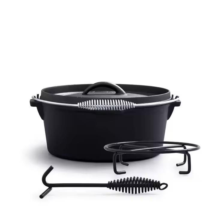 Panela holandesa de ferro fund - Camp Dutch Oven Cast avaliação e preço