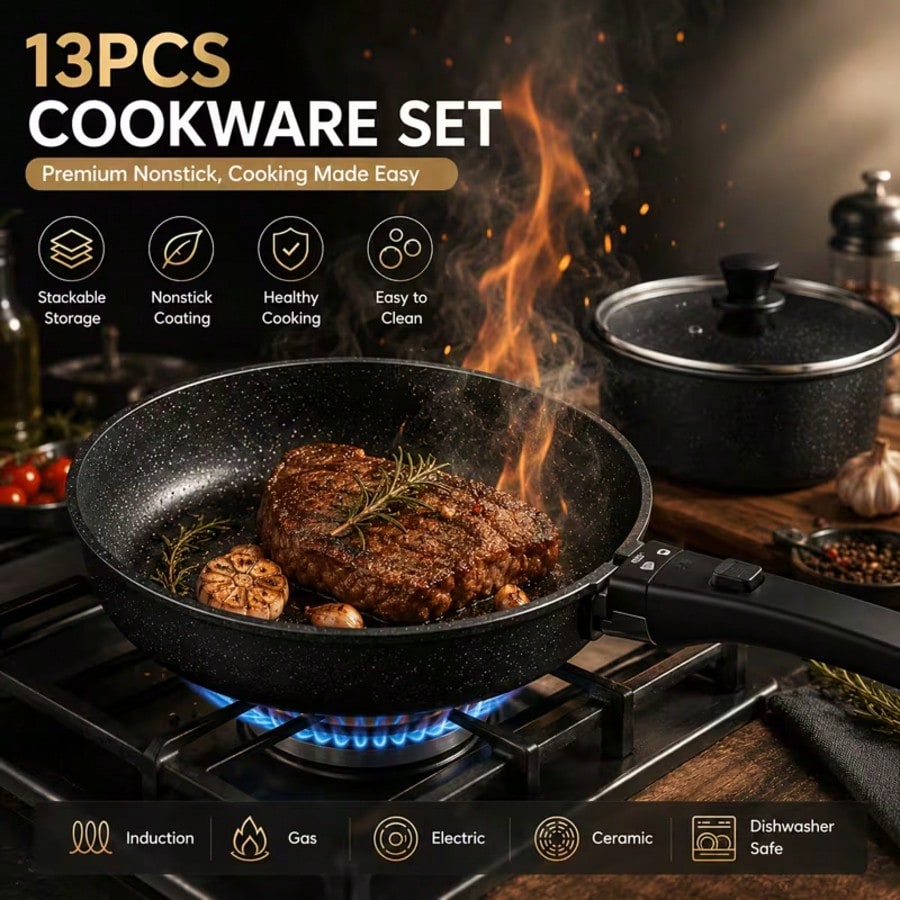 Conjunto de Utensílios de Cozi - Camping Cooking Pots And Pans Set avaliação e preço