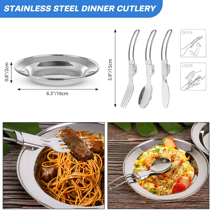 Conjunto de Utensílios de Cozi - Camping Cooking Pots And Pans Set avaliação e preço