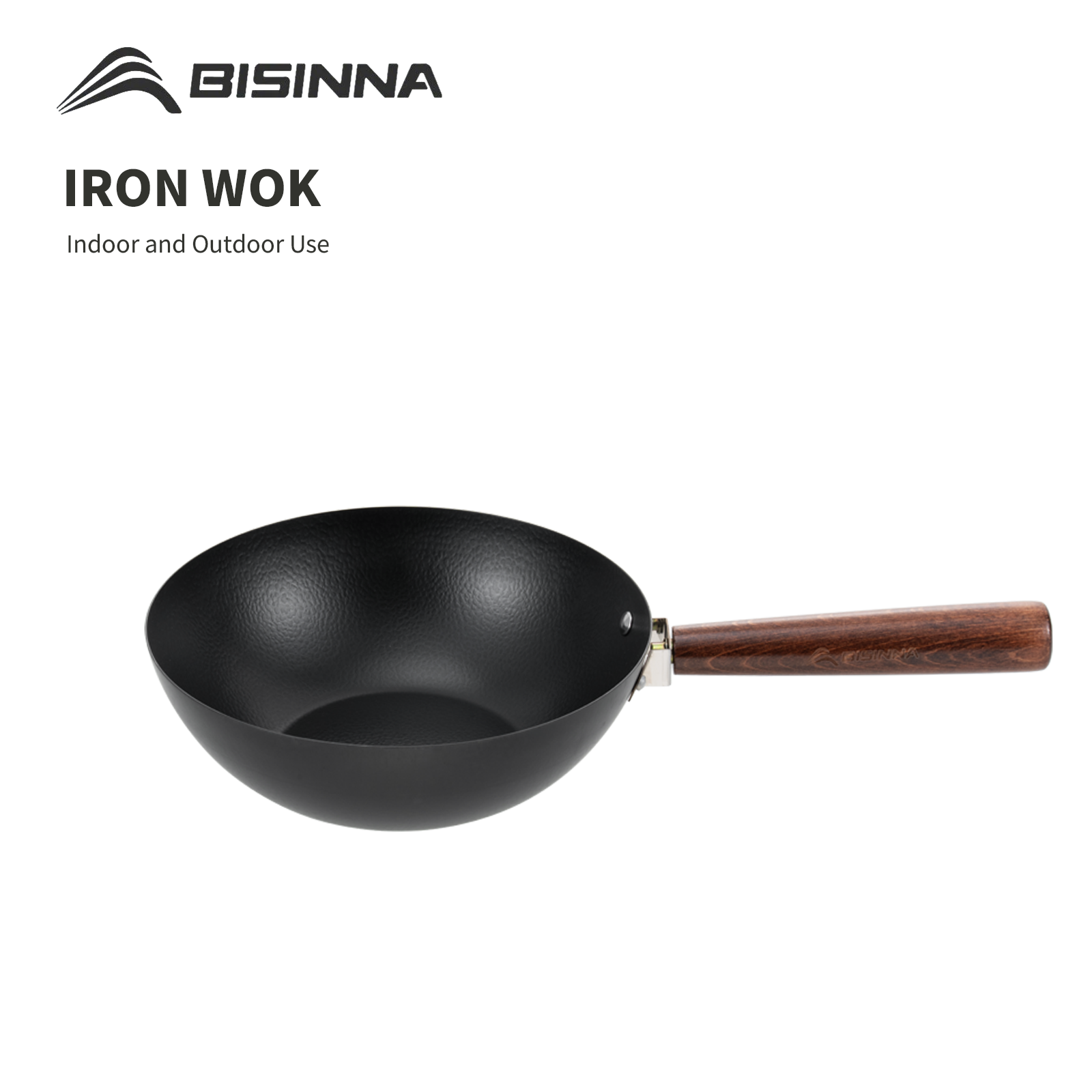 Wok de Ferro BISINNA 24cm, Pan - Camping Cooking Candle avaliação e preço